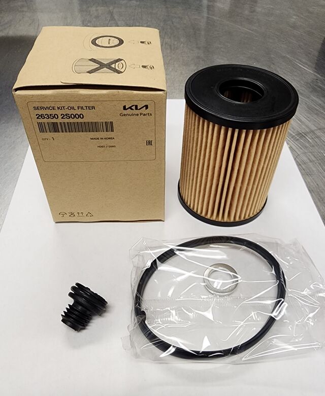 Service Kit Filtro Aceite Kia Genuine Parts 26350-2M000